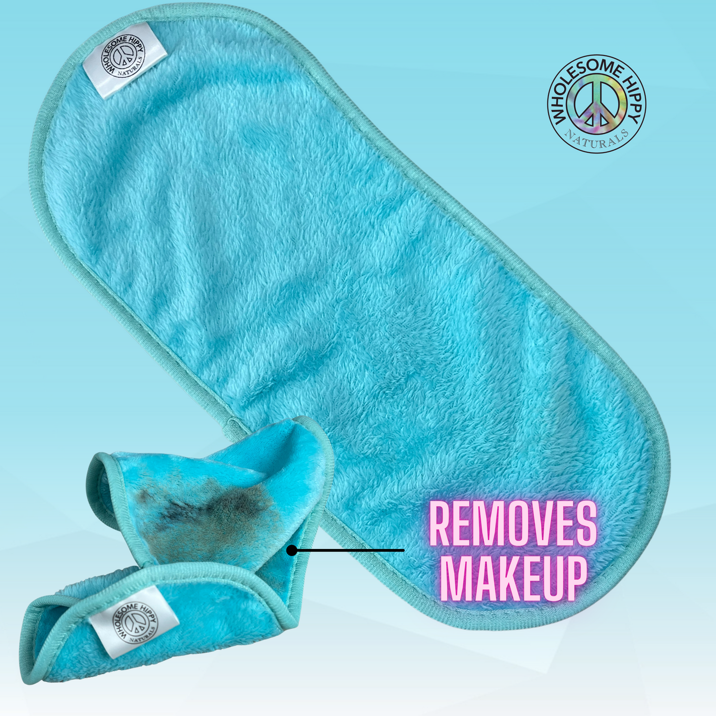 Makeup Removal Cloth by Wholesome Hippy Multiple Colors