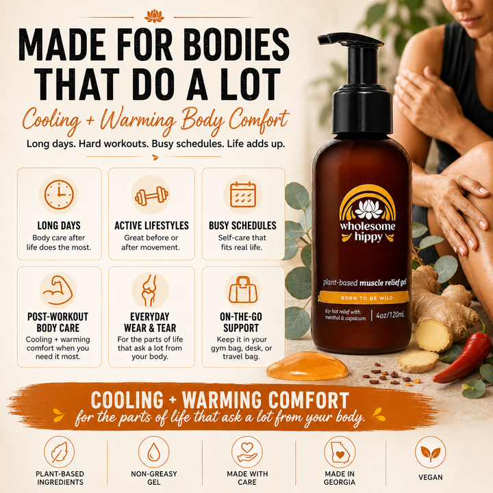 Born To Be Wild Muscle Gel | Cooling + Warming Body Gel | 4oz