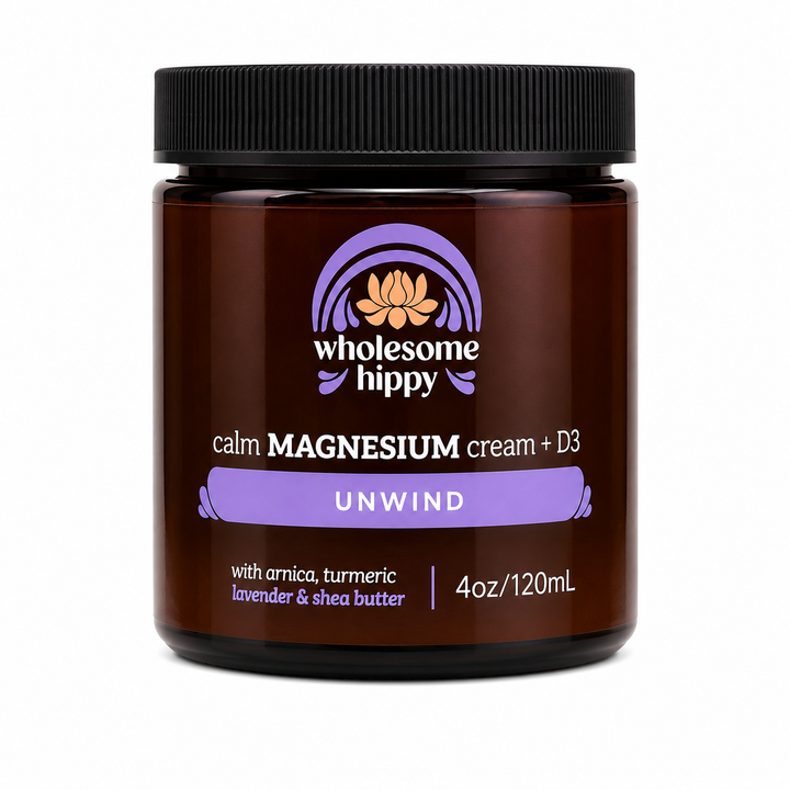 Unwind Calm Cream | Lavender Magnesium Cream & Body Butter | 4oz