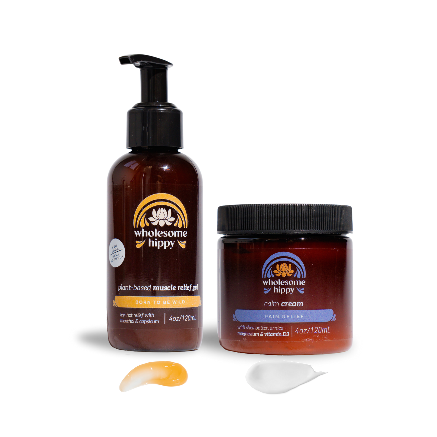 Calm Cream Pain Blend and Muscle Relief Gel Bundle