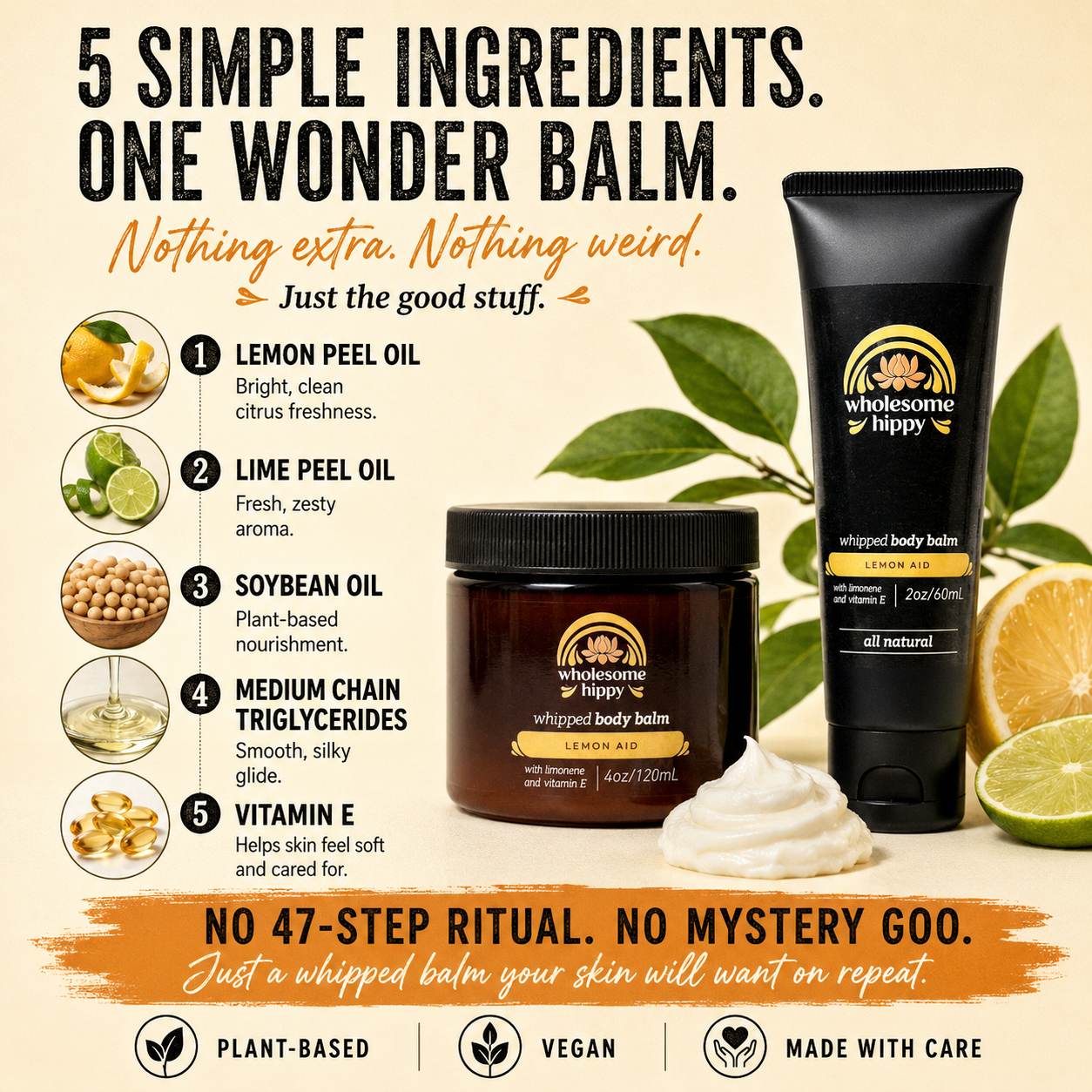 Lemon-Aid Whipped Wonder Balm | Multi-Use Skin Balm | 2oz
